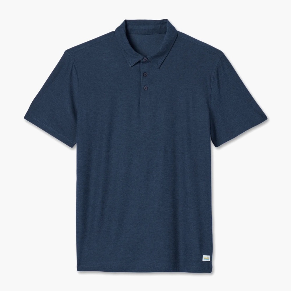 Men’s Vuori Strato Tech Polo, Navy Heather, XL, NWT
